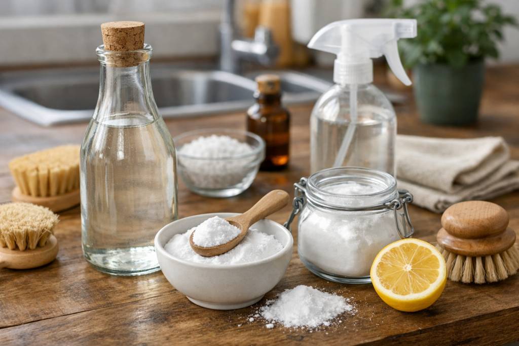 Les meilleures synergies vinaigre blanc et bicarbonate pour un ménage écologique complet