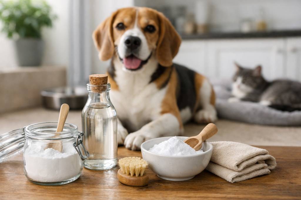 Bicarbonate de soude et animaux domestiques, nettoyer et désodoriser sans risque