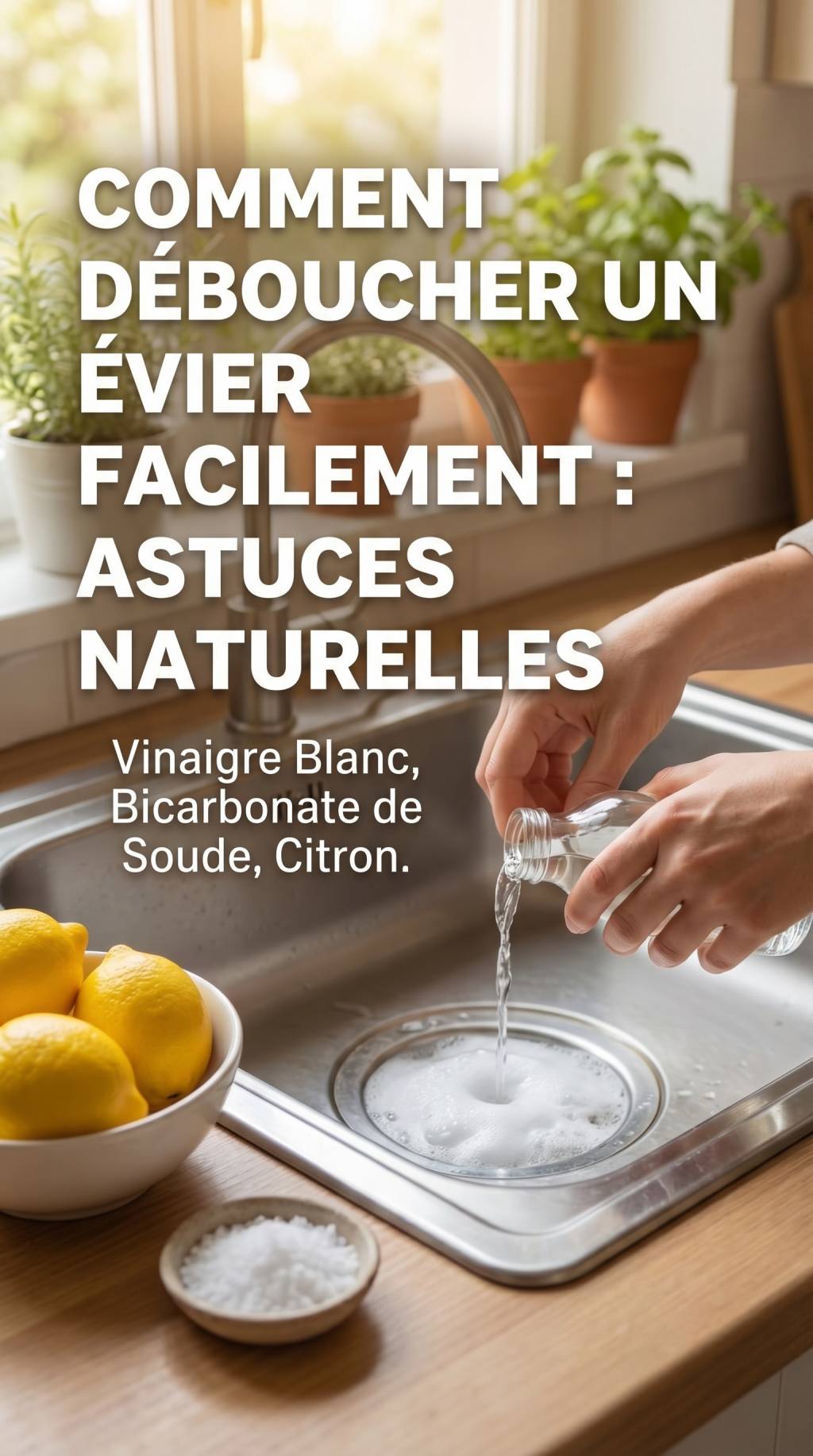 Comment deboucher un evier facilement avec des astuces naturelles