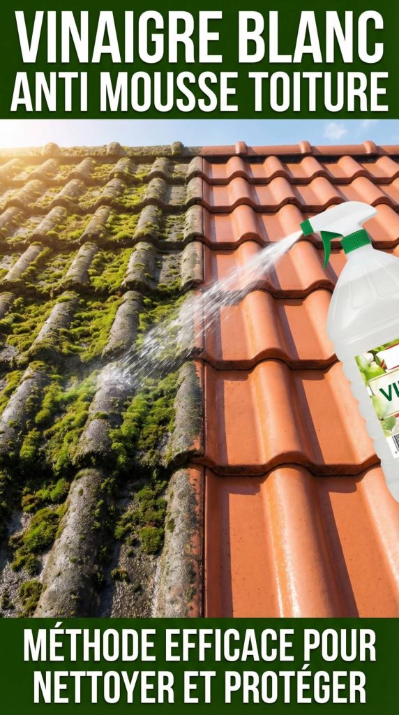 Vinaigre blanc anti mousse toiture : méthode efficace pour nettoyer et protéger