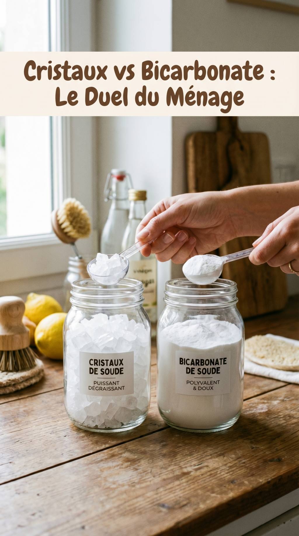 Cristaux de soude ou bicarbonate de soude : lequel choisir pour l'entretien de la maison