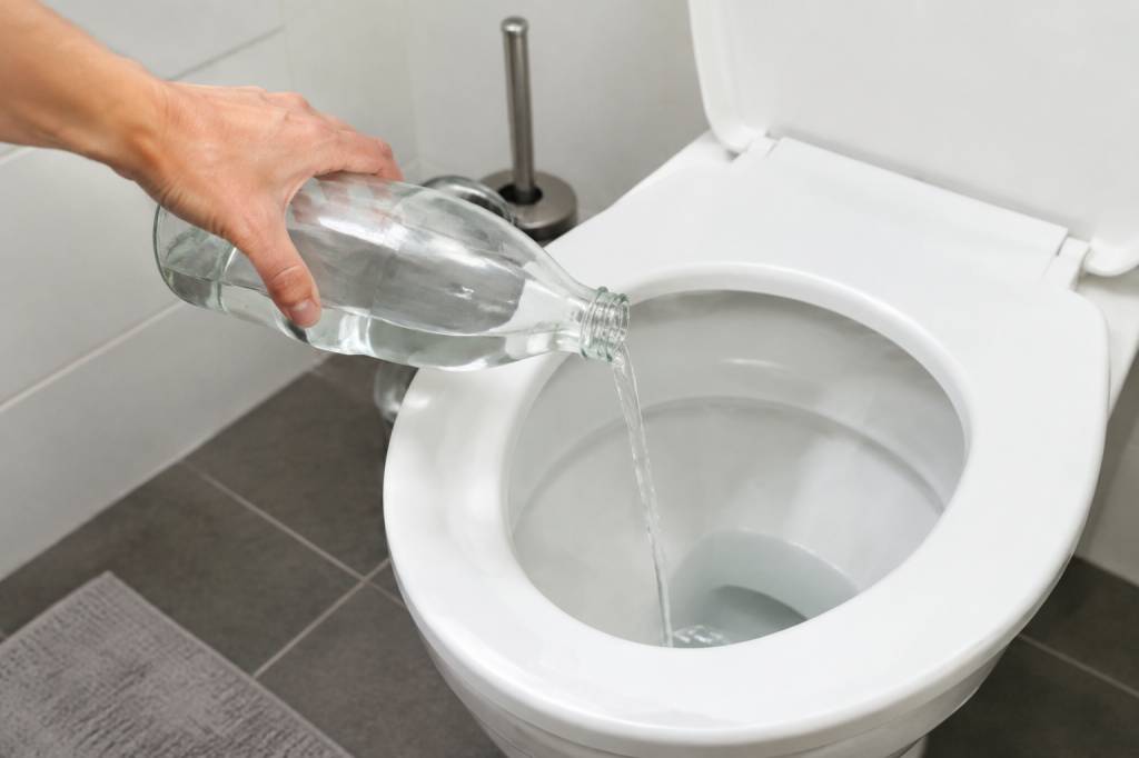 Astuce de grand mère pour détartrer les wc naturellement au vinaigre blanc